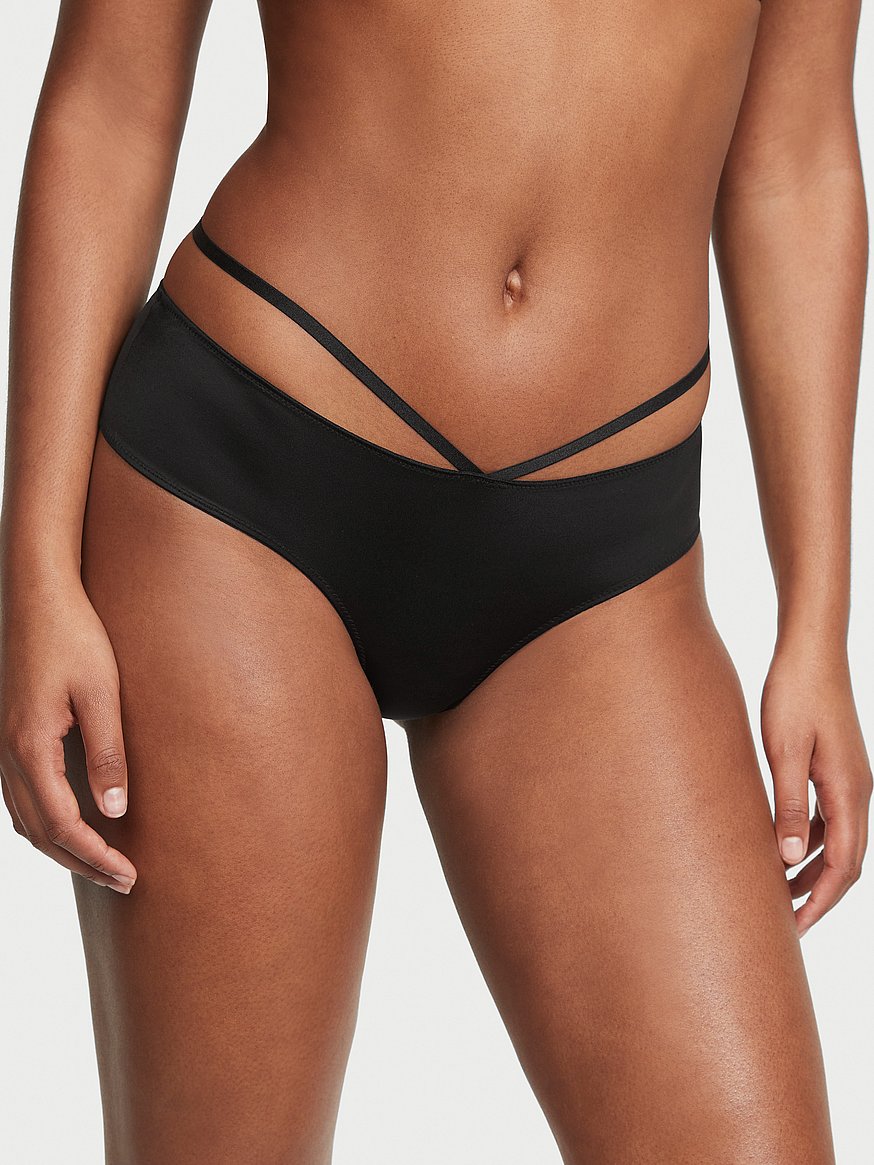 Victoria's Secret - A little lace and a lot of shine creates the perfect  mix of delicate and dazzle. For a limited-time only, select shine strap  panties and garters are now just