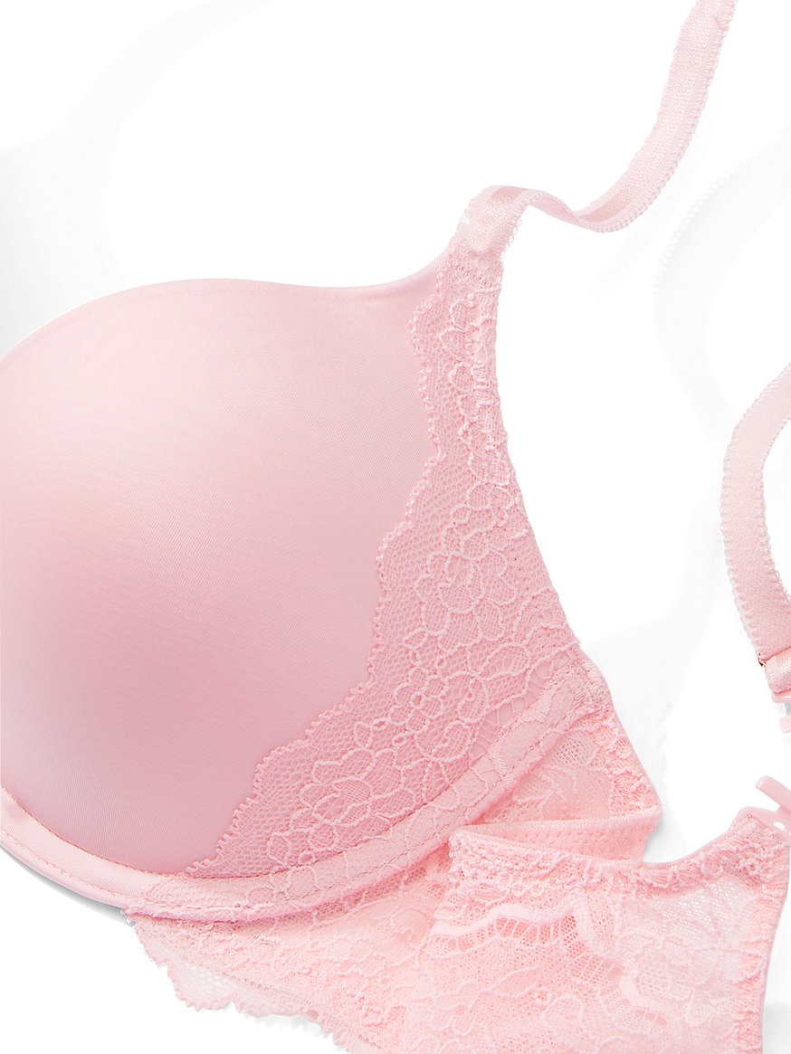 LOT OF 13 Victoria Secret Pink Bra Bras Push Up Demi Padded 34C 35