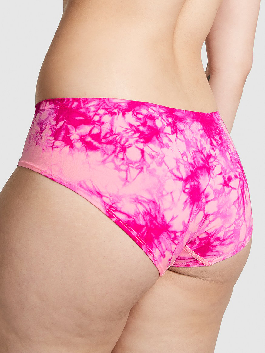 Buy Victoria's Secret PINK Seamless Thong Panty Small Pink Tie Dye