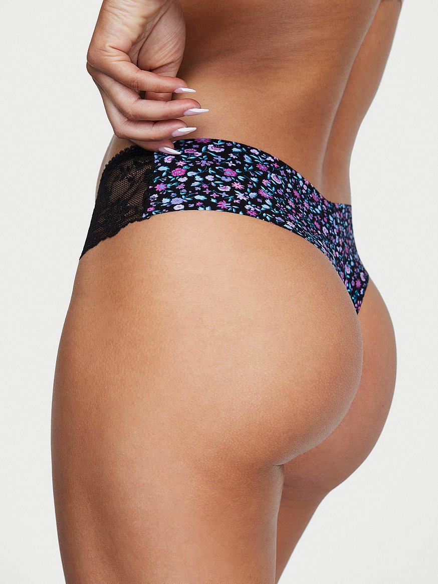 Buy Sexy Illusions By Victoria's Secret No-Show Lace Thong Panty
