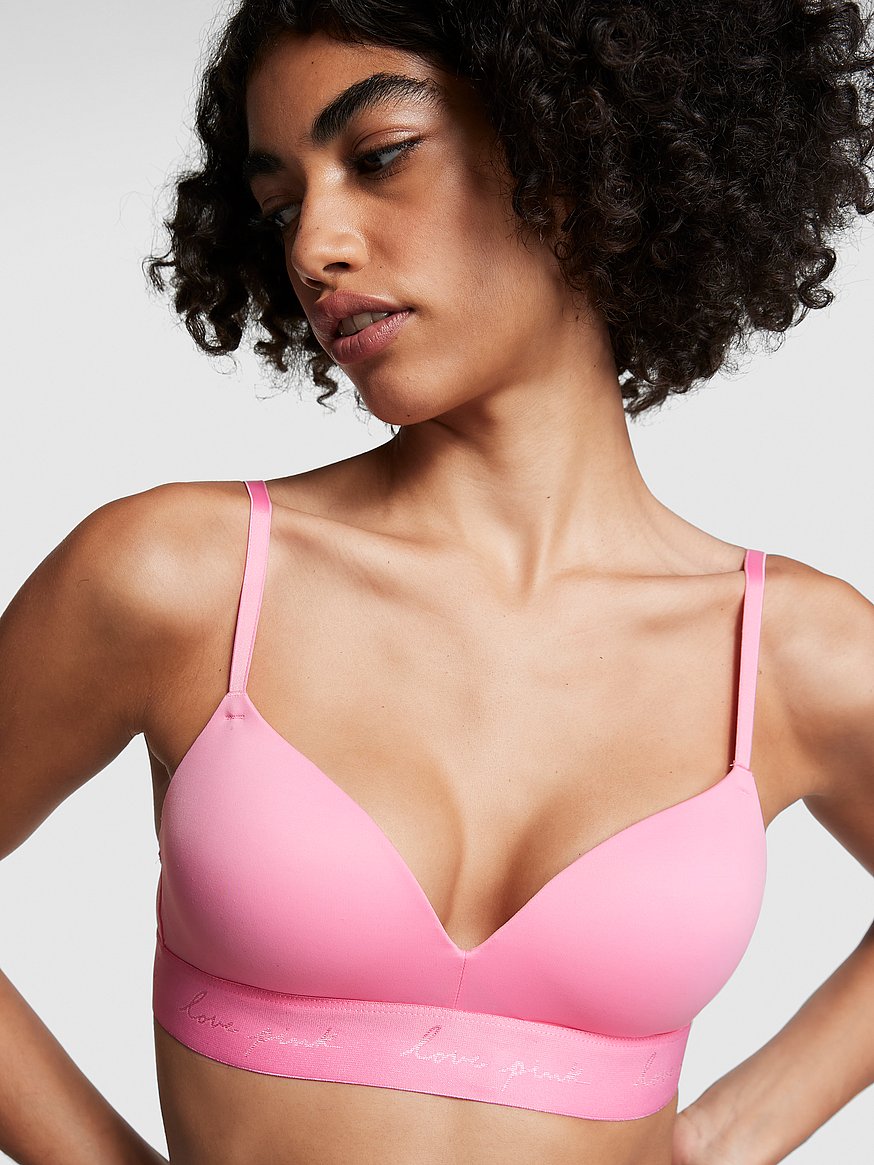 Pink push up bra shop review