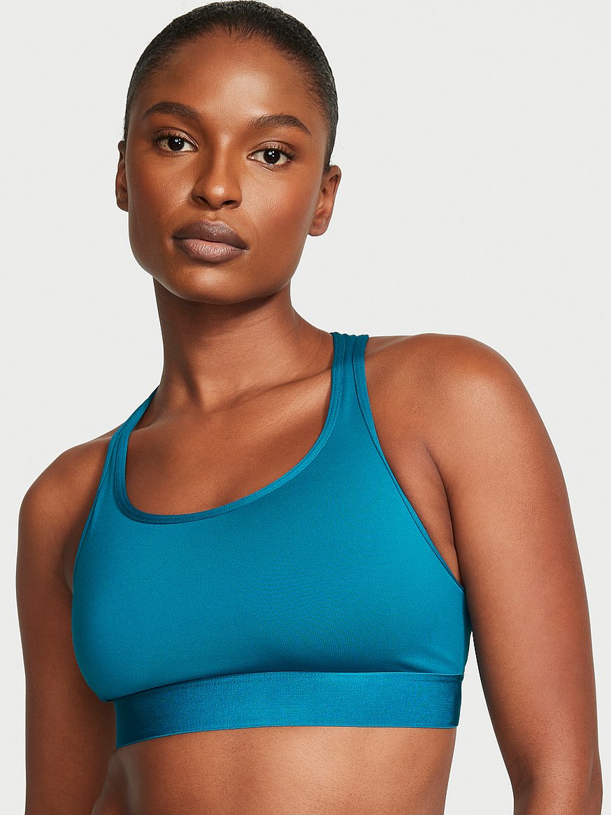 VSX Victorias Secret Logo The Player Racerback Sports Bra (Small, Oh My  Quad Blue) at  Women's Clothing store