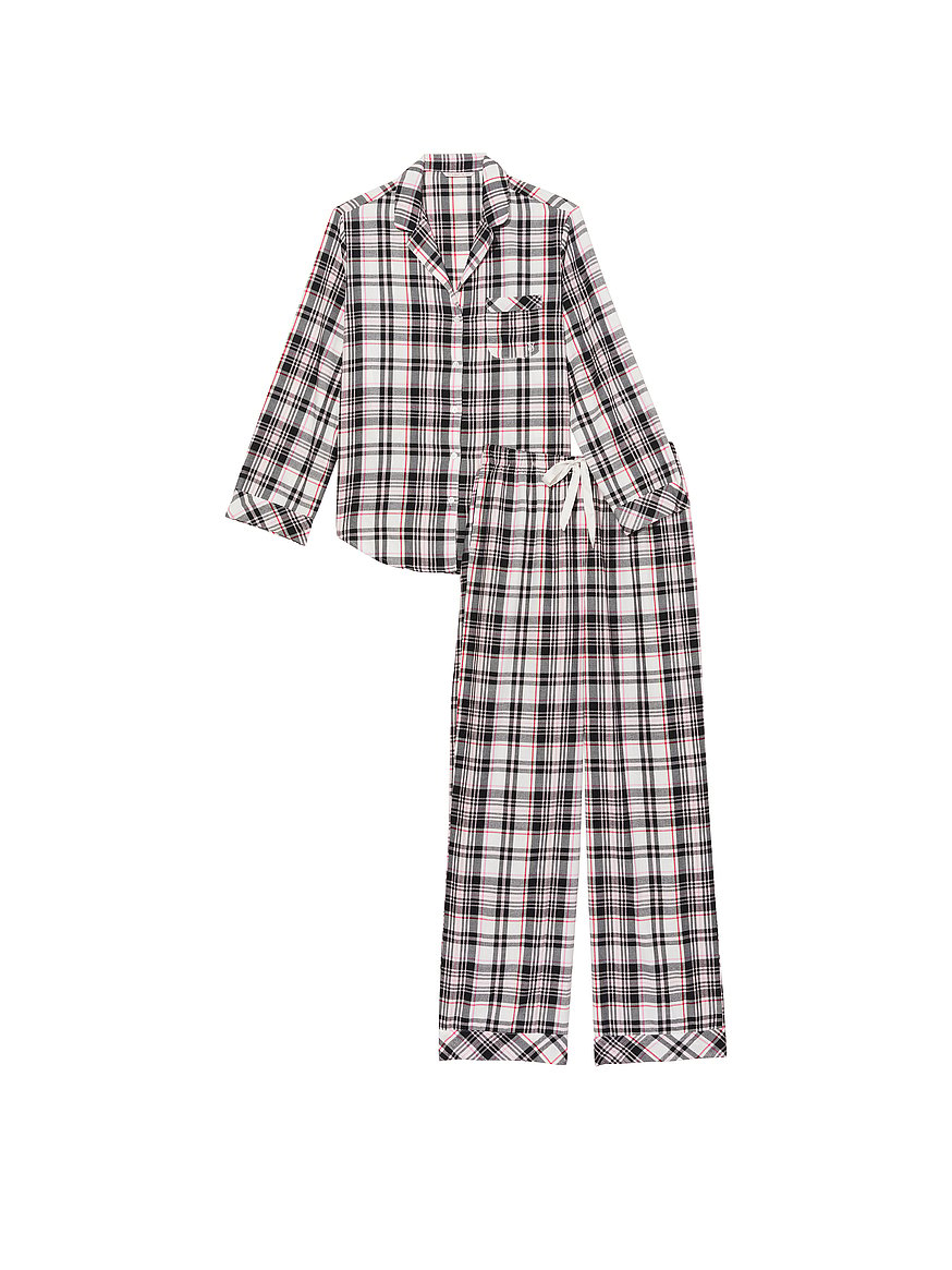 CALIDA Men's V Neck Swiss Cotton Knit Cuffs Pajamas Set 42286