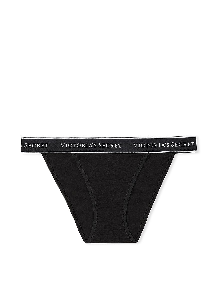 Victoria 's Secret tangá v čipke s kamienkami Lace & amp; Logo