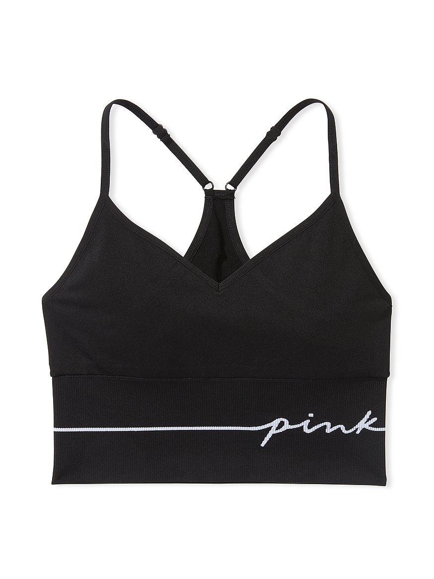 Buy Victoria's Secret PINK Pure Black Seamless Sports Bra from Next Denmark