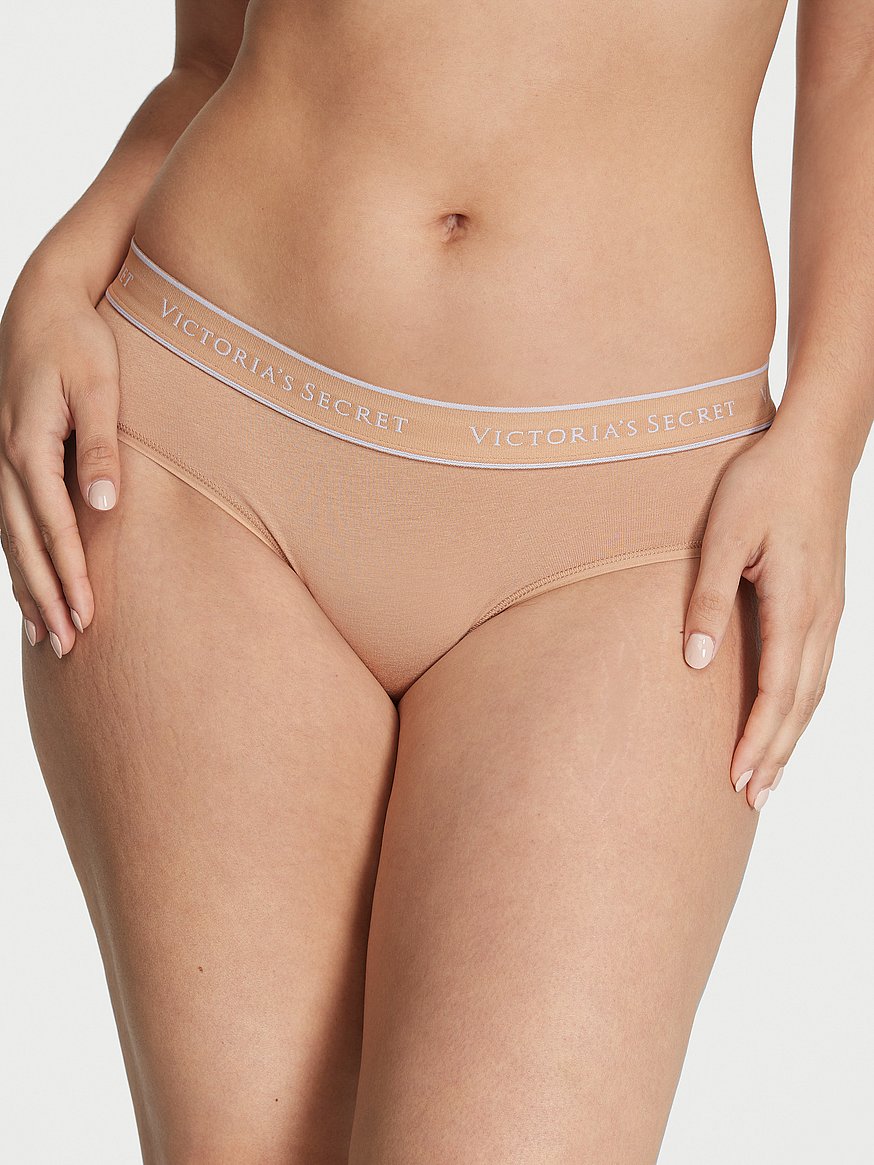Victorias Secret Perfect Comfort Smooth Soft All Over Logo Hiphugger Panty  Large