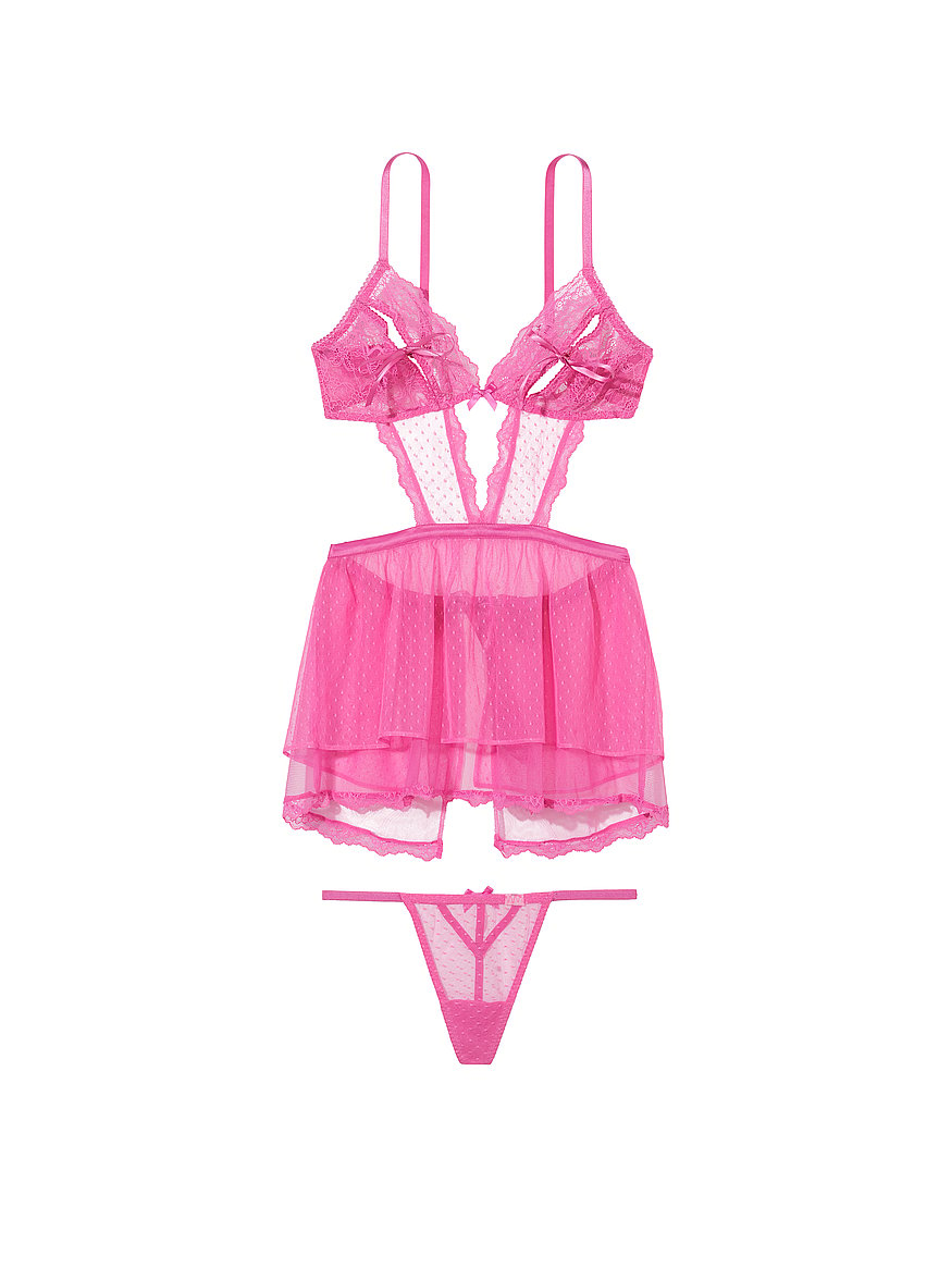 on X: Victoria Secret Pink Lace Babydoll  / X