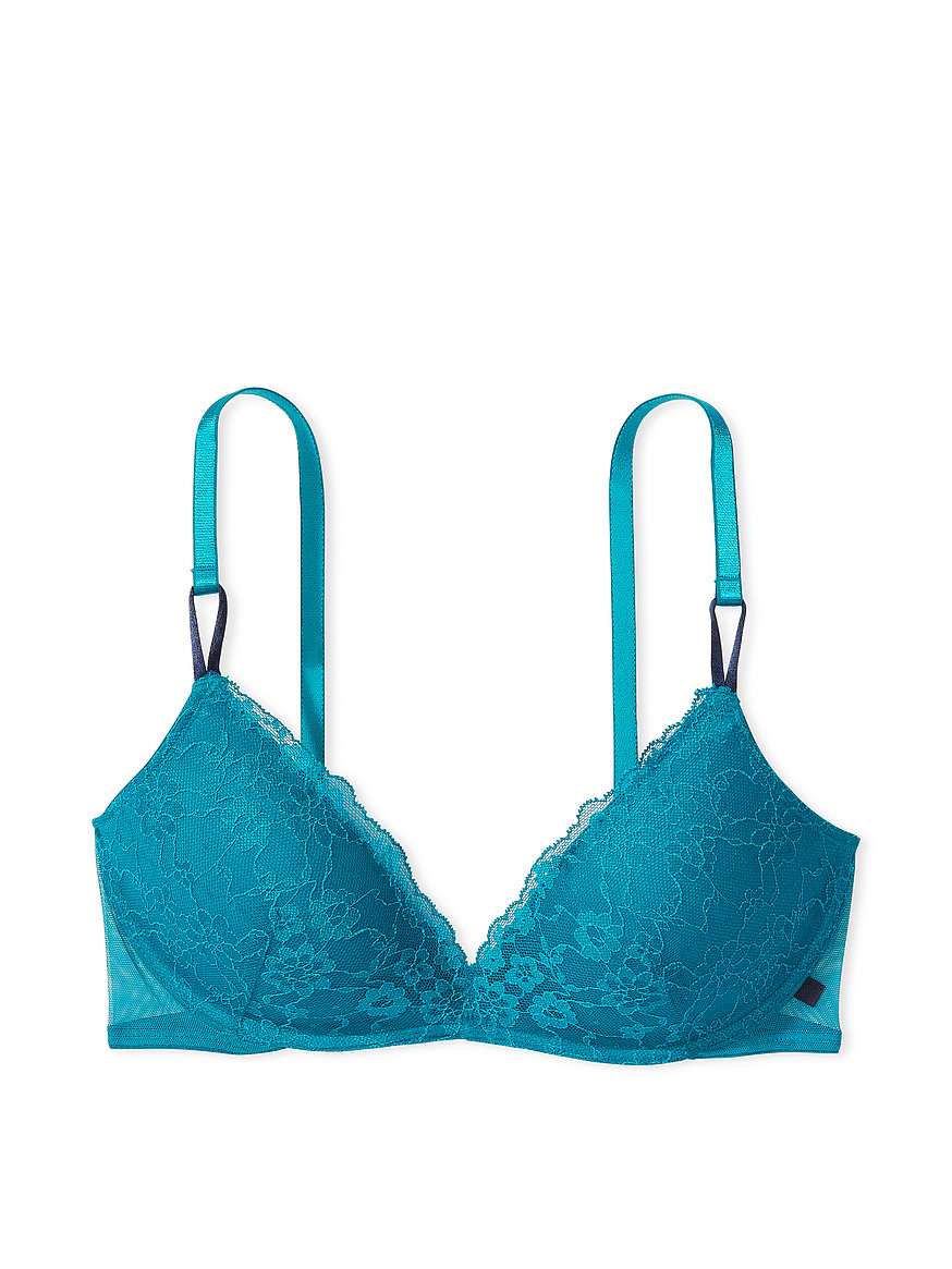Sexy Tee Wireless Embroidered Lace Push-Up Bra