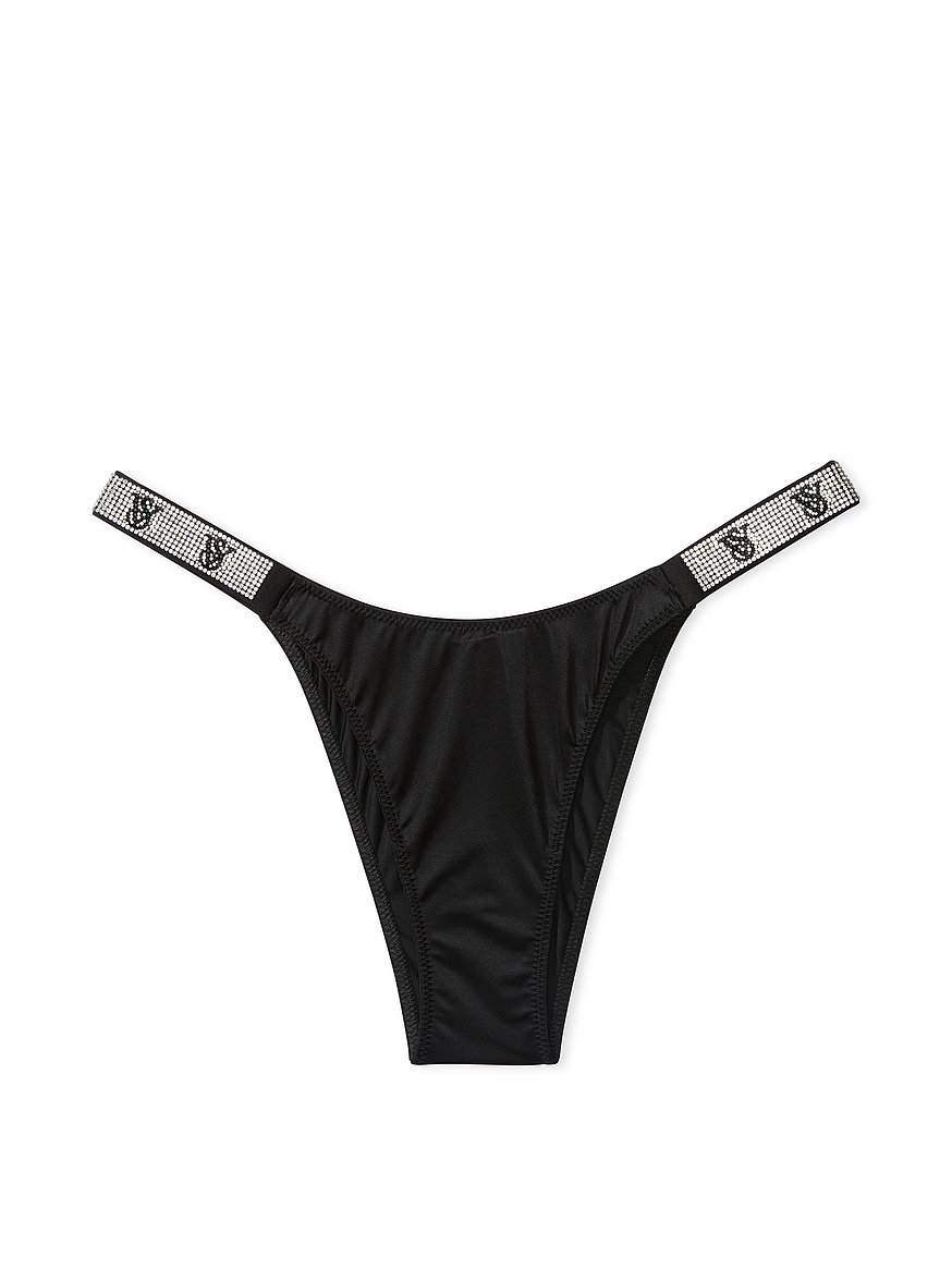 Buy Victoria's Secret Black Brazilian Shine Strap Swim Bikini