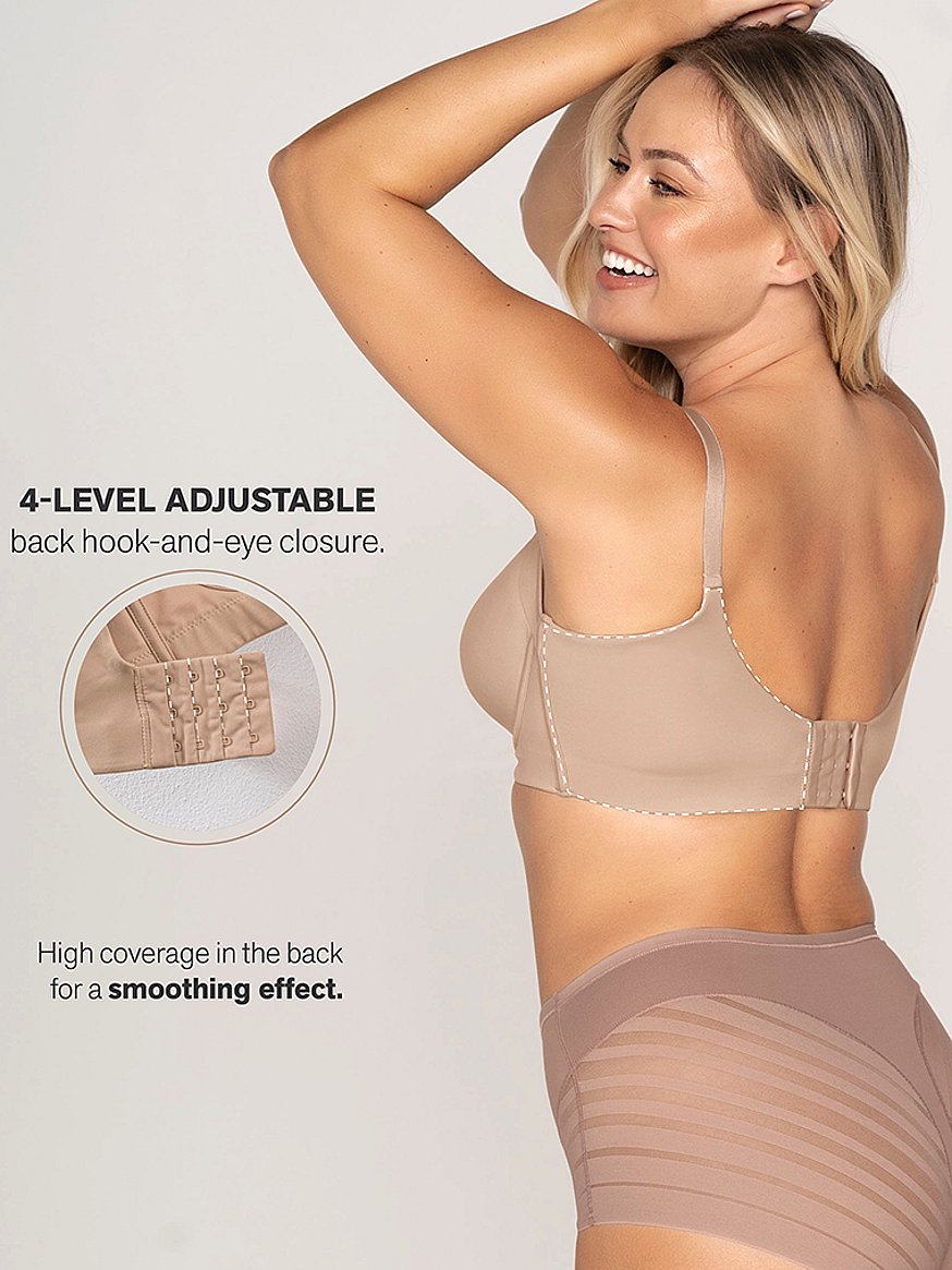 Slimming Back Coverage Push-up Sports Bra with Chile