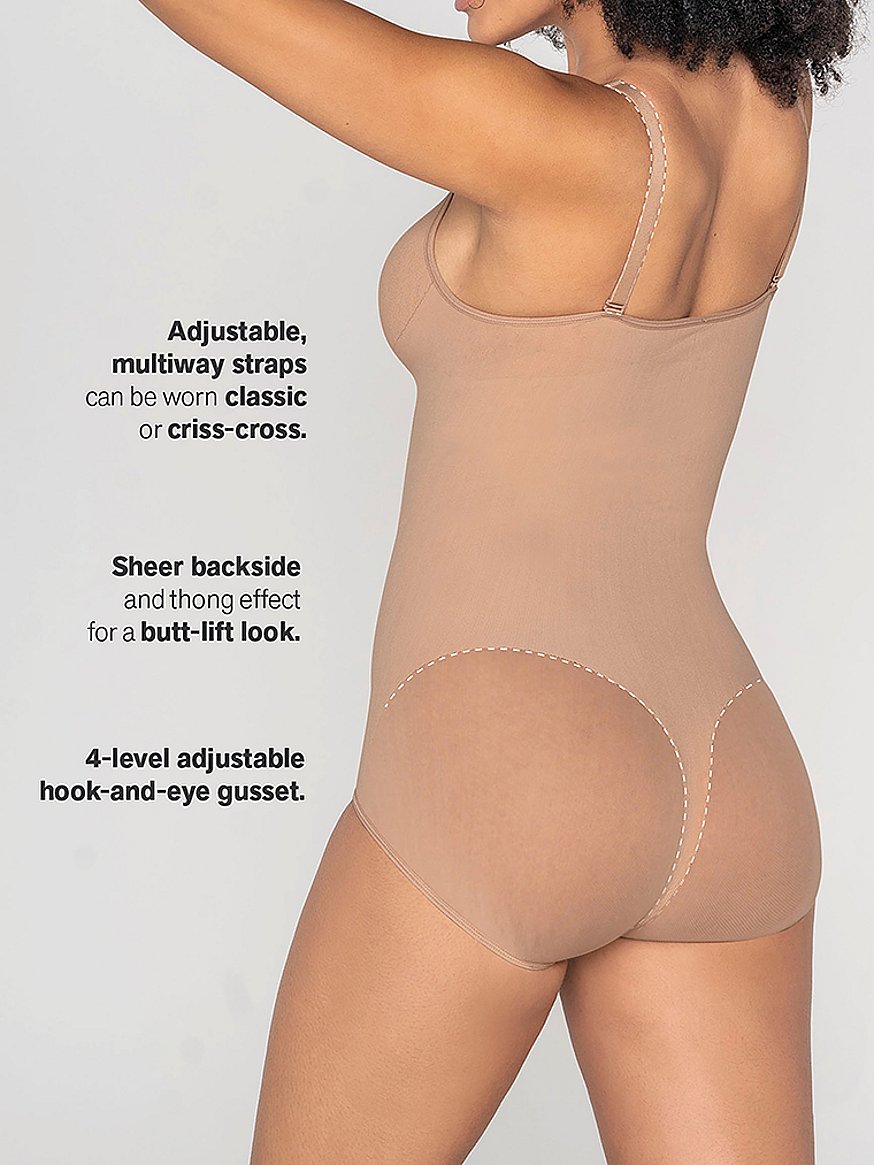 Invisible Bodysuit Shaper with Targeted Compression