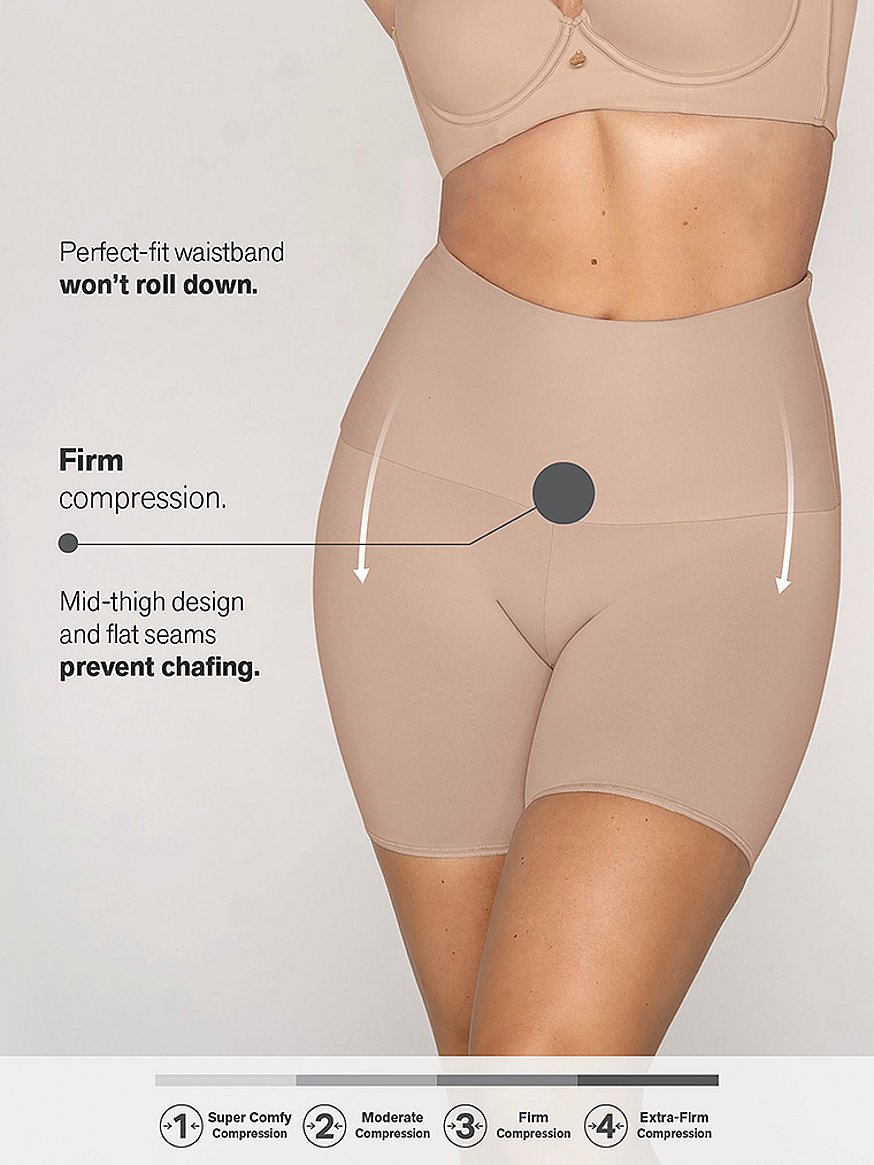 Tummy Control Womens Shapewear Bodysuit High Waist Shapewear with Butt Compression  Shorts,Nude,Medium/Large in Bahrain