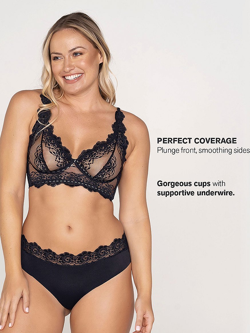 ERIKA LACE PLUNGE LIGHTWEIGHT BRA – Expect Lace