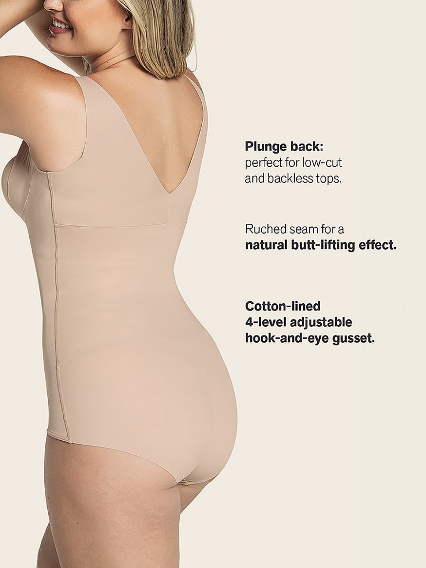 Xnova Women's Shapewear Body Shaper Slimming Flat Stomach, Invisible  Slimming Bodysuit, Sculpting Body Shaper Thong, Bronze : :  Fashion