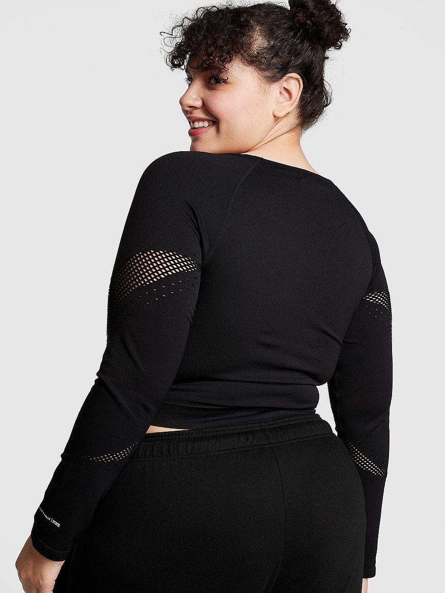 Buy Miorre Mesh Long Sleeve Bodysuit Top - Black (L) Online