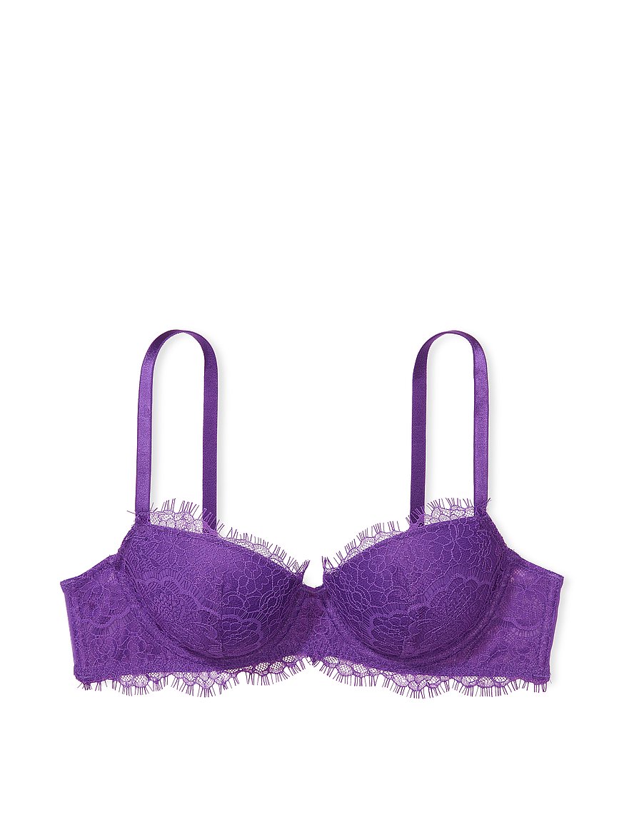 Victoria's Secret NWT Victoria secret lined demi purple lace detailing