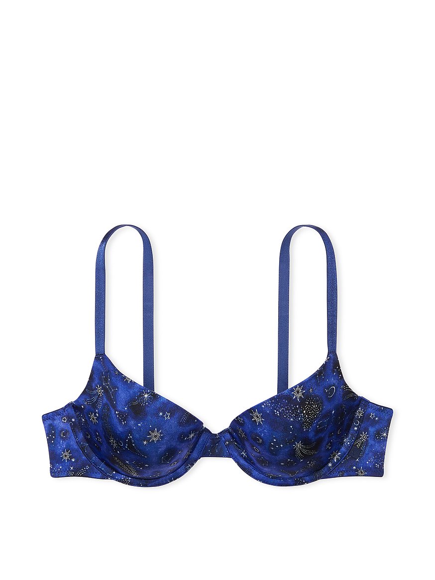 Victoria's Secret body by Victoria lined demi bra 36DD Blue Size