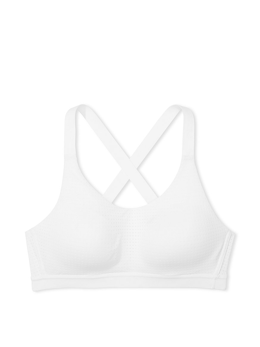 Victoria's Secret Lightweight Sports Bra with Strappy Back (32B, White  Stars) at  Women's Clothing store