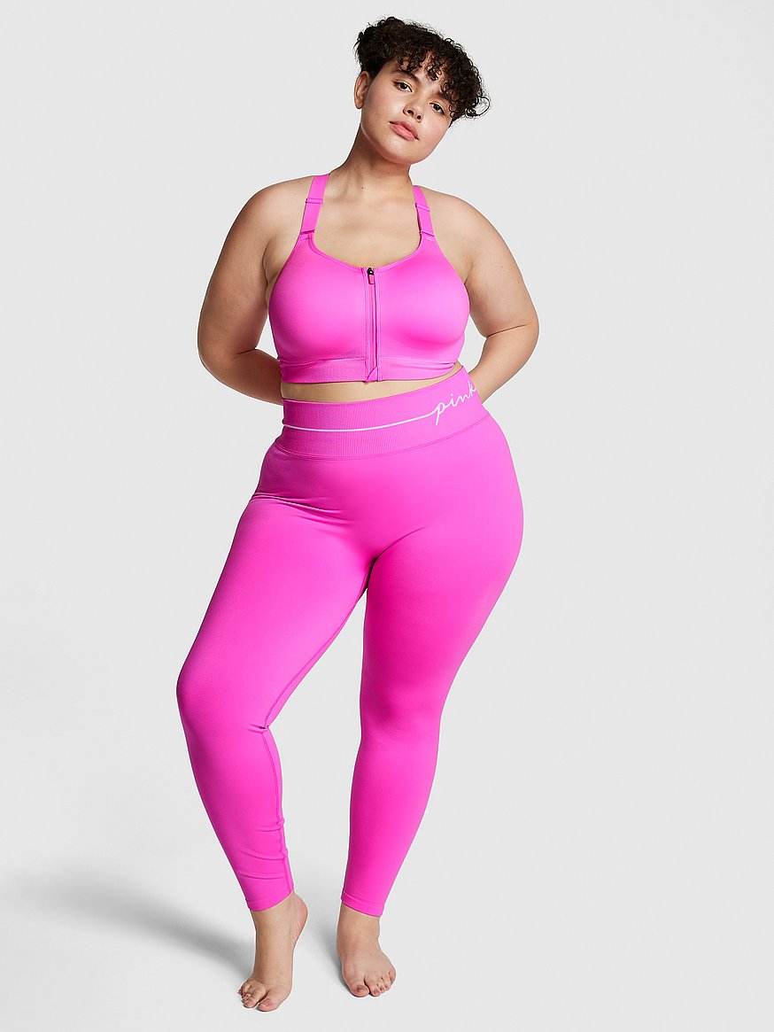 Pink Victoria's Secret Seamless Athletic Gym Leggings Pink Women's