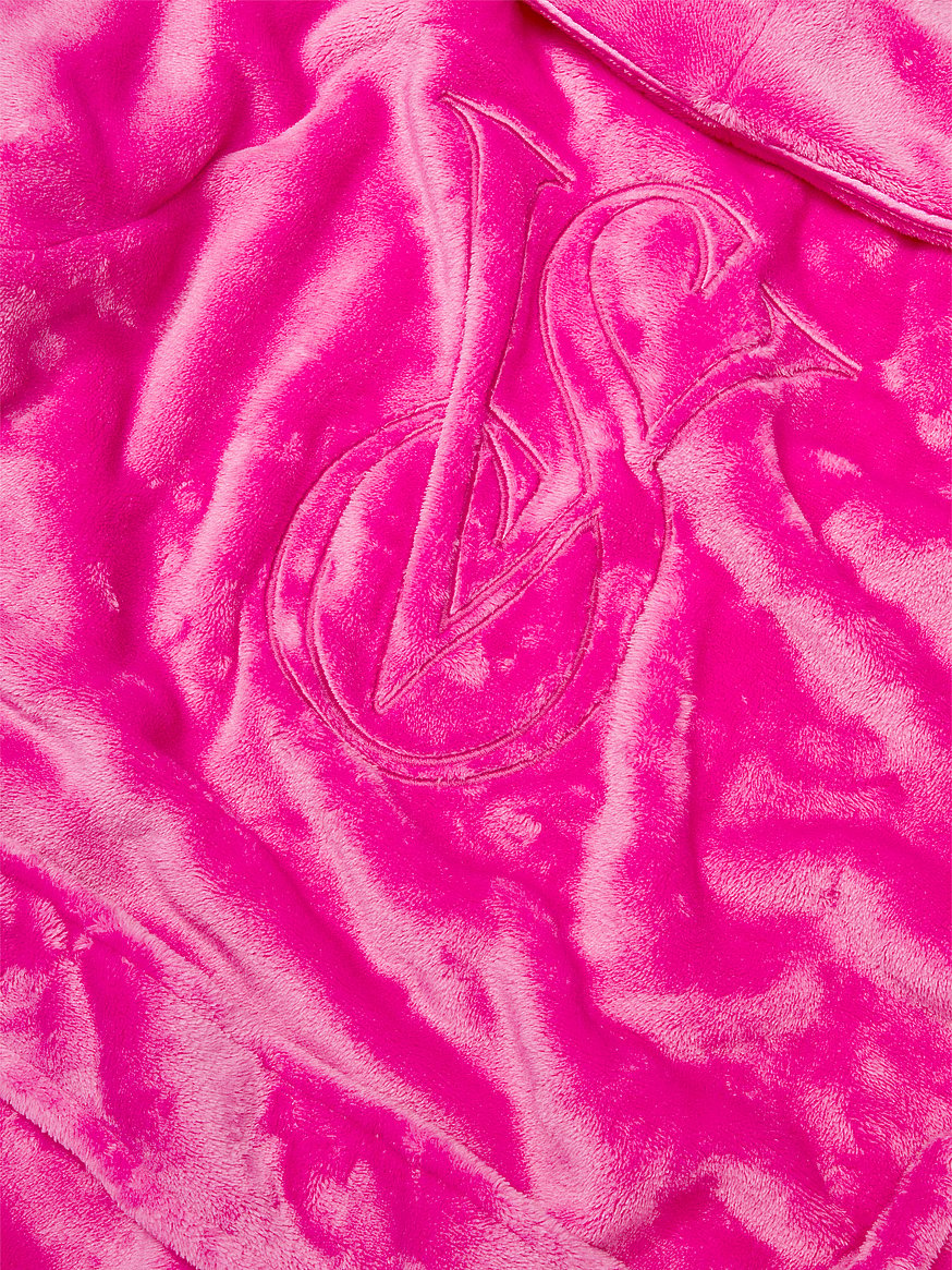 Victoria's Secret Pink Velvet Velour Logo Thong Bahrain