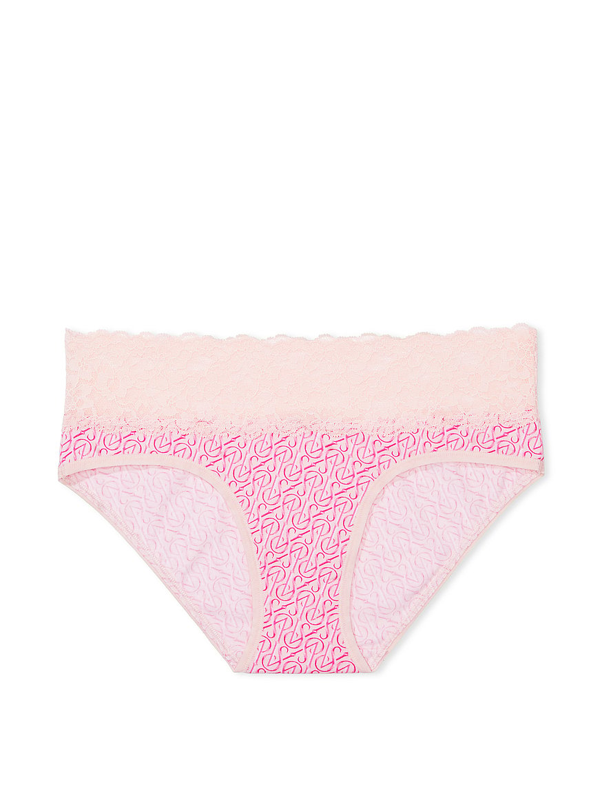 Buy Lace-Waist Cotton Hiphugger Panty - Order Panties online 5000000043 - Victoria's  Secret US