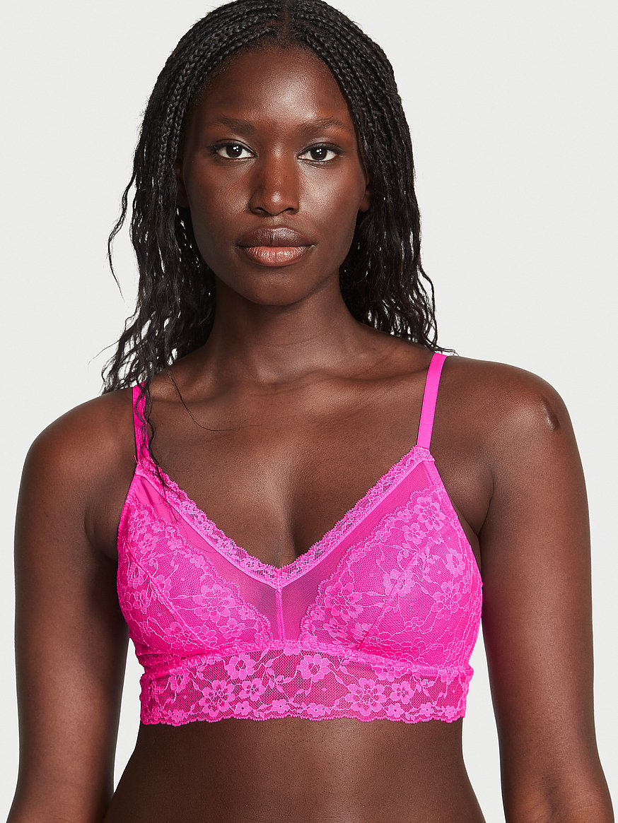 Stylish and Comfortable Mesh Fishnet Bralette from PINK Victoria's