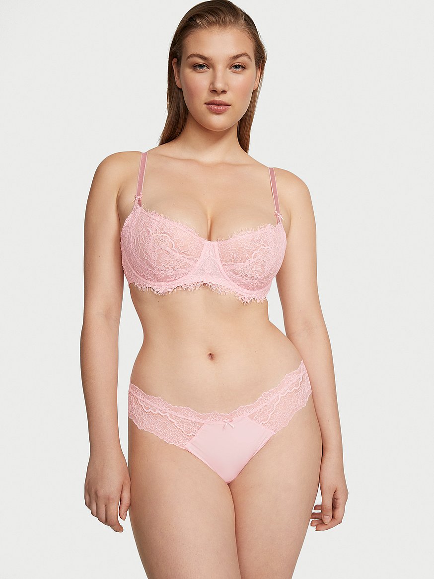 Backsmoothing Lightly Lined Balconette UW Satin Lace - CH - 1121489  F:PANTONE Grisaille:40C