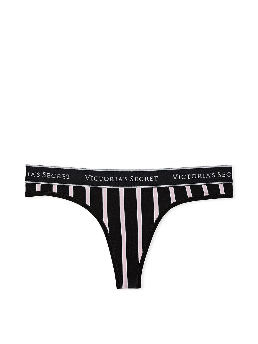 Victoria's Secret Panties High Waist Thong Panty Strappy Starburst Nude  Medium M