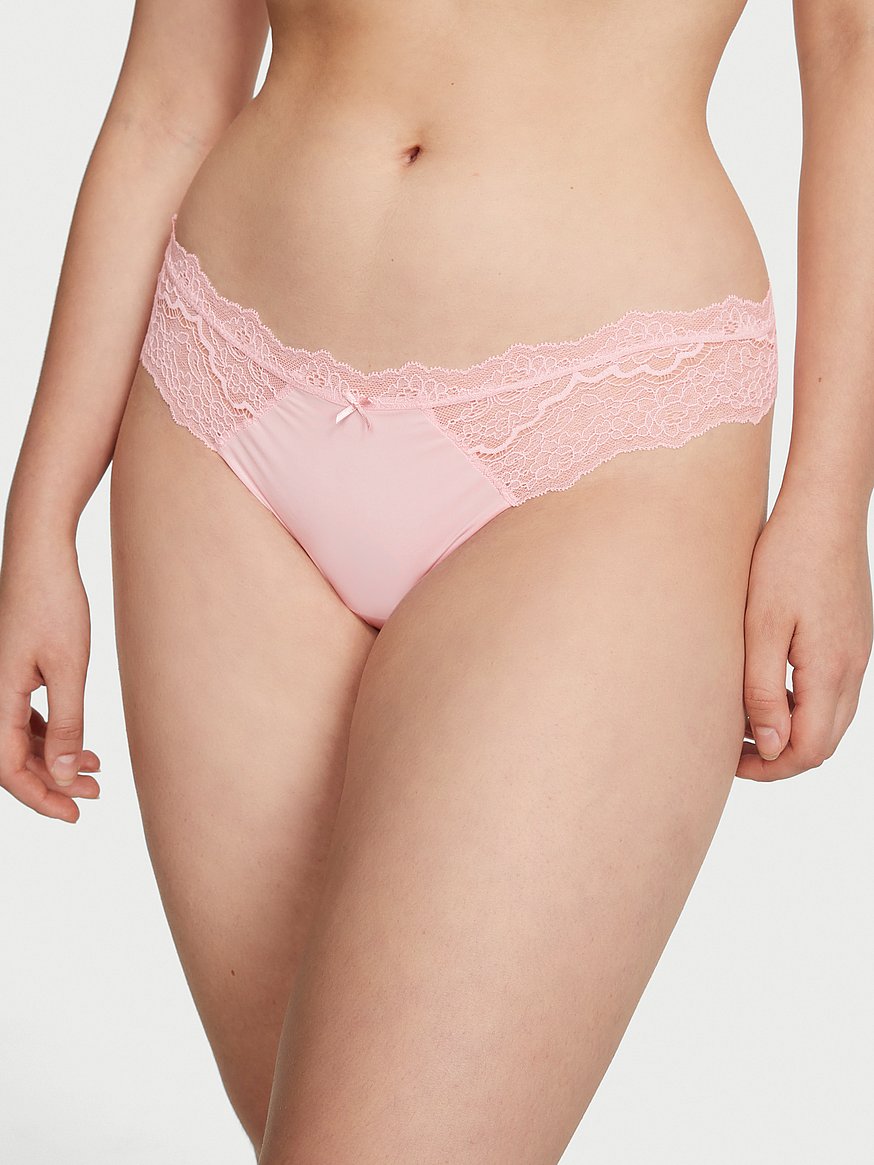 Ribbon Slot Lace Thong Panty - Panties - Victoria's Secret