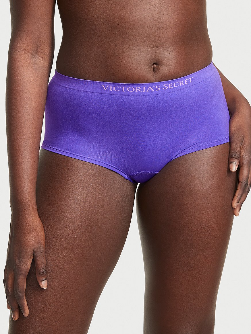 Victoria’s Secret Blue Seamless Hipster Underwear Women’s Size Large NEW