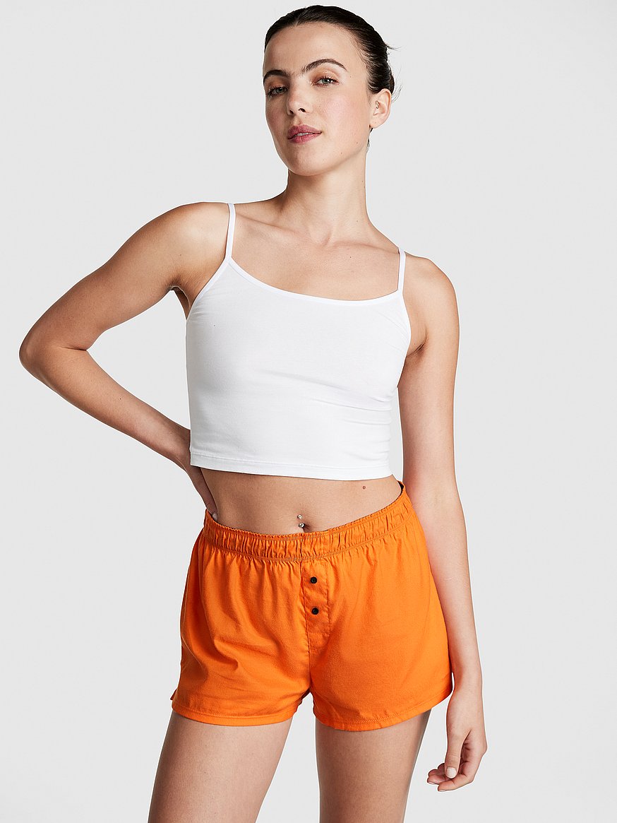 Orange pajama online shorts