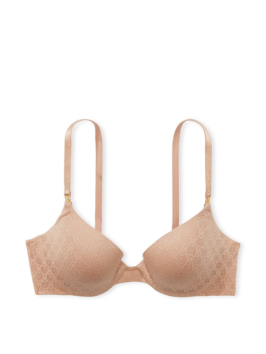 Victoria's Secret Lace Mesh Unlined Wire Bra Nude 36C Size undefined - $23  - From Megan
