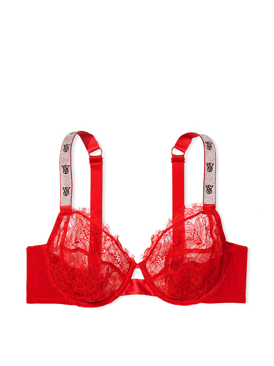 Victoria's Secret, Intimates & Sleepwear, Victorias Secret 36c Lacy Red  Bra