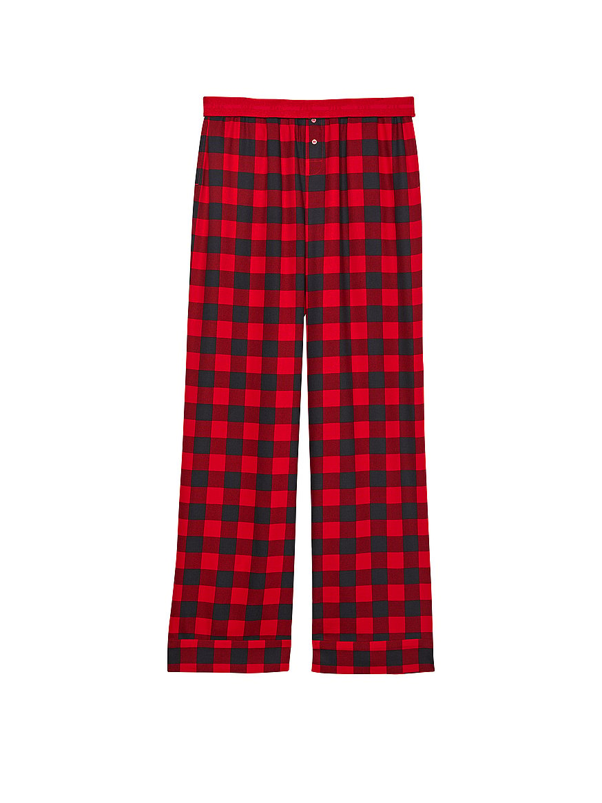 Flannel Pants - PINK/BLACK PLAID — Wolf Performing Arts Center