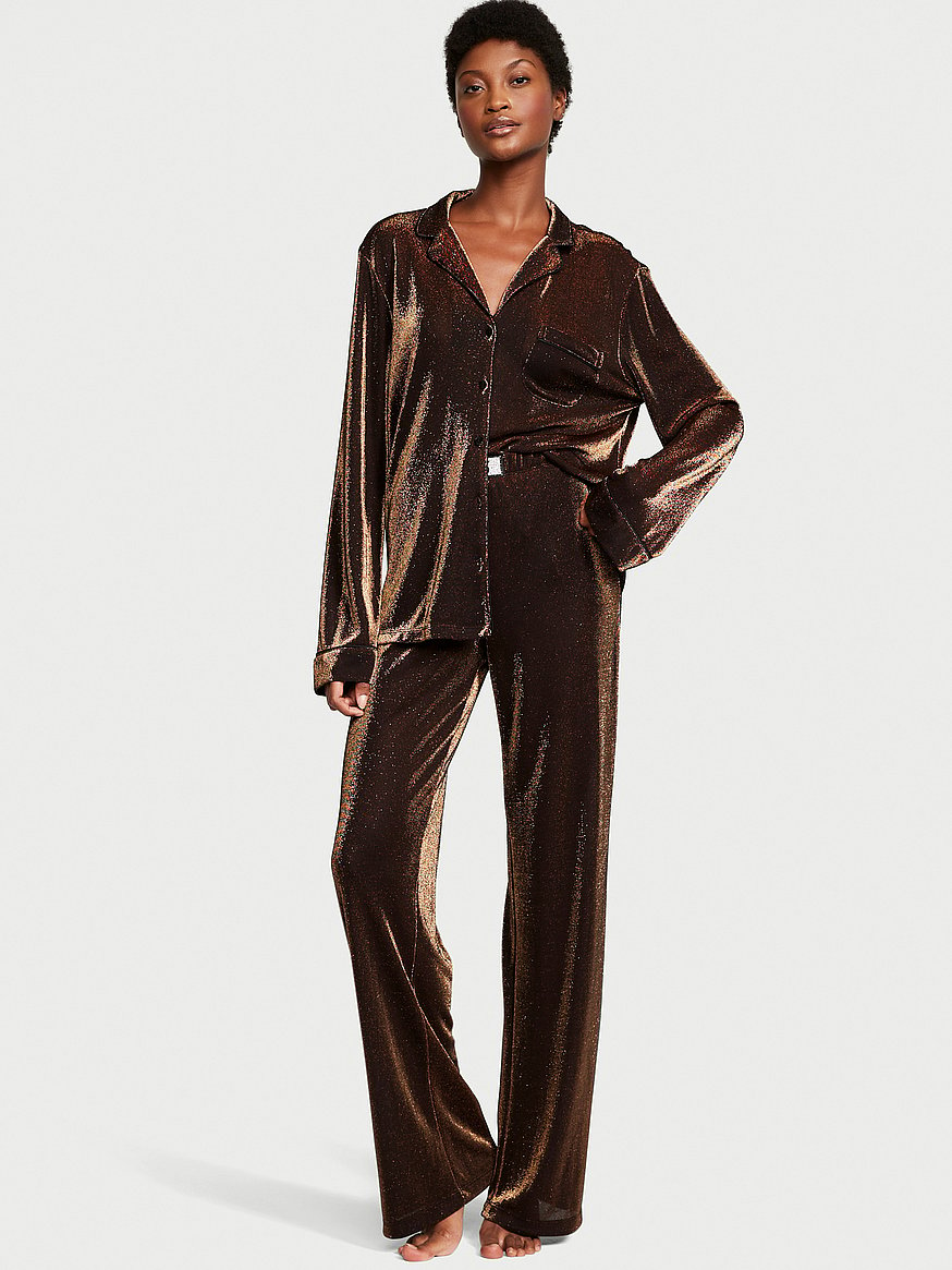 Push up Bra Sexy Lingerie for Women Nightgown Gold Velvet Pajamas