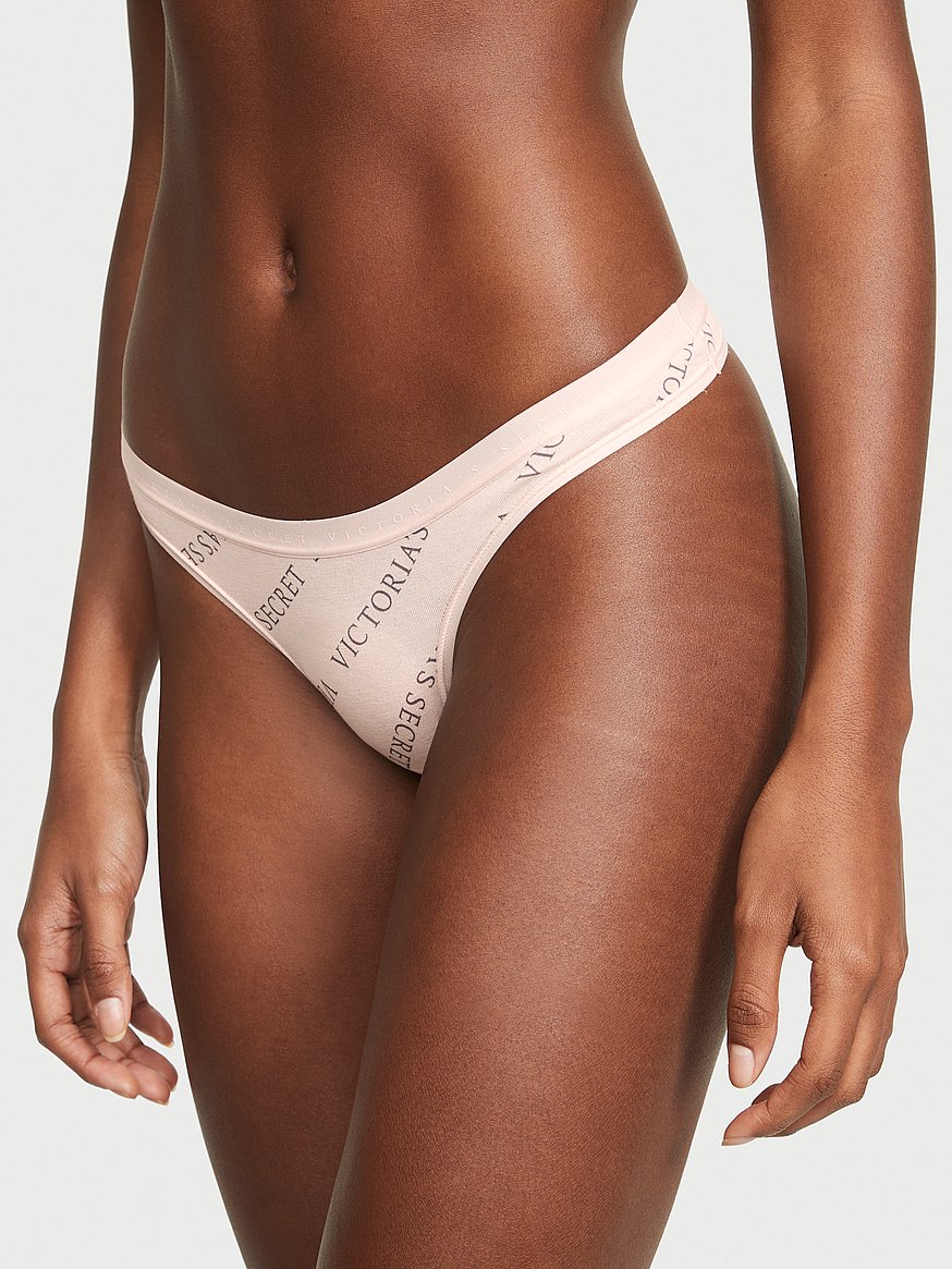 Buy Stretch Cotton Thong Panty - Order Panties online 5000000025 - Victoria's  Secret US