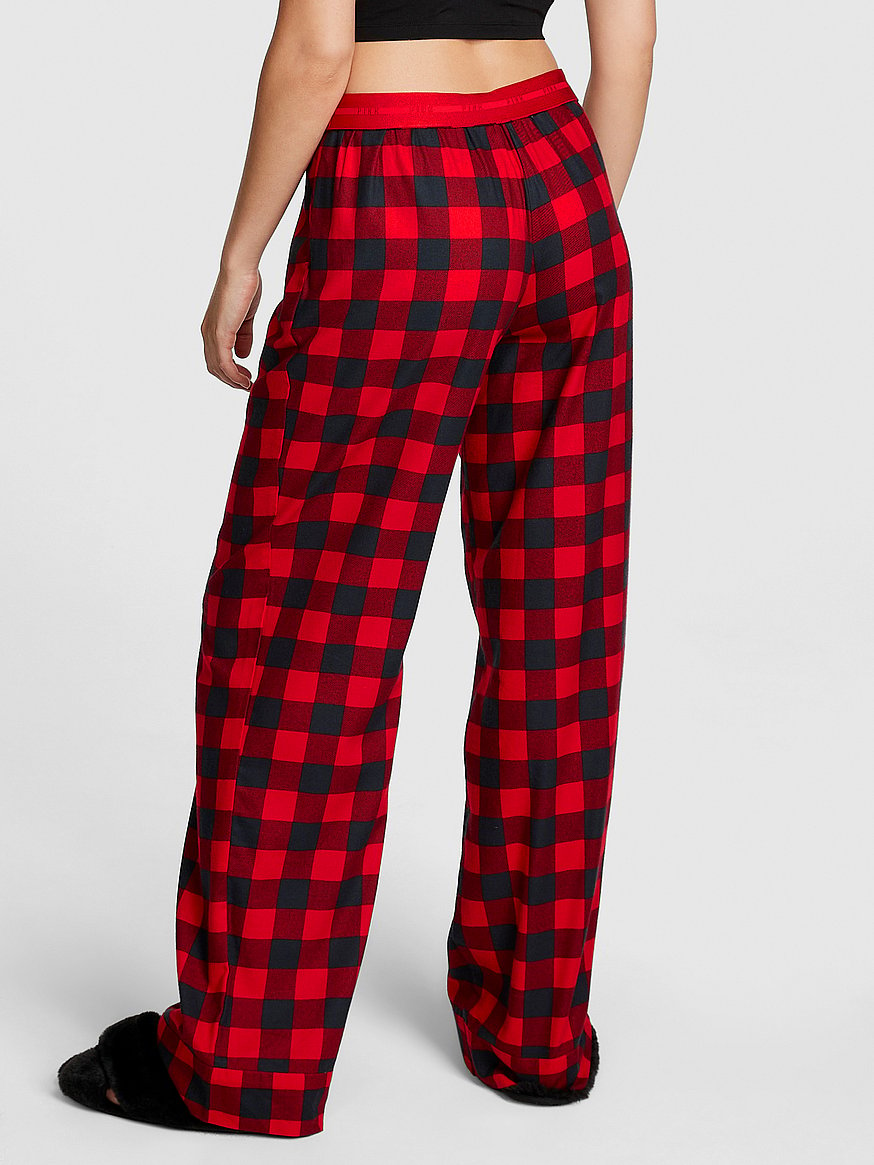 Pajama Pants for Women 100% Cotton Flannel Plaid Lounge Pants