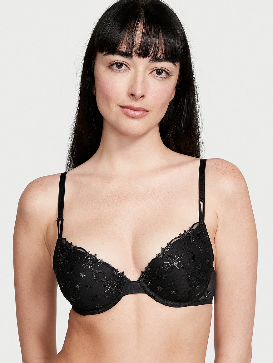 Victoria'S Secret Demi  Love Cloud Smooth Front Fastening Lightly Lined Demi  Bra Black - Womens · Clean Livin Life