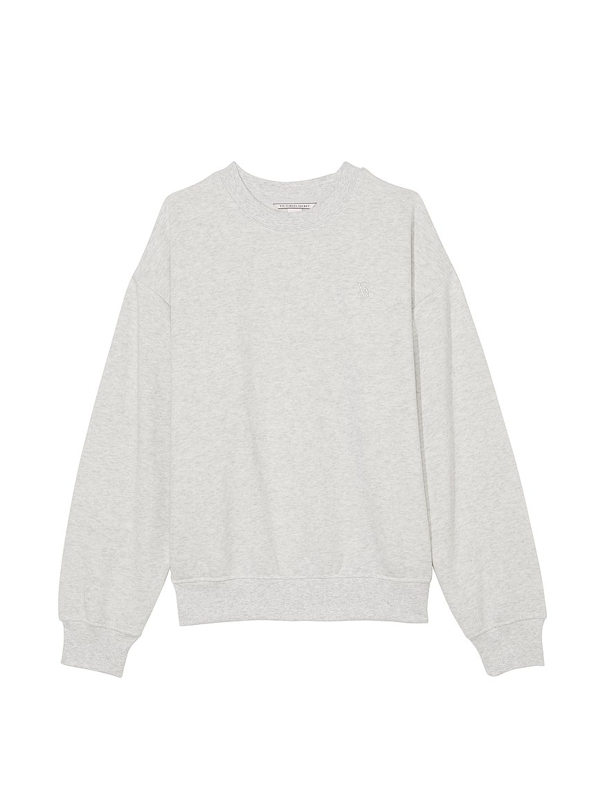 Sweat-Shirt Femme Uni Cream Heather Grey - Sweat-Shirt Basic BIO