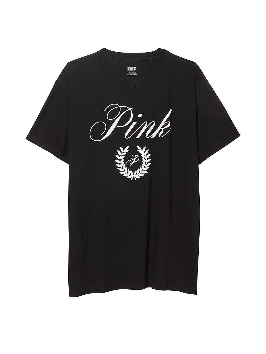 Victoria Secret PINK PALM TREE SHINE T-SHIRT w/LEGGINGS PANT SET SMALL, NWT