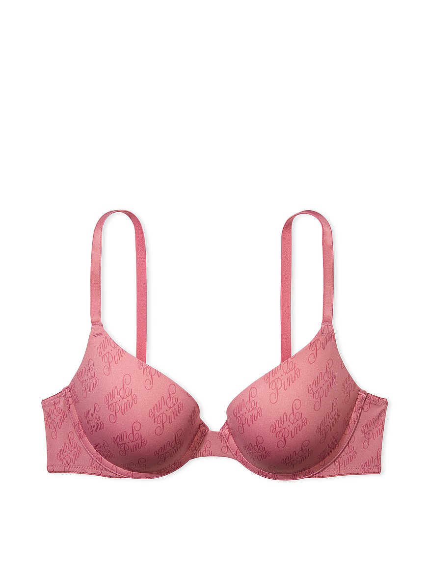 Victoria’s Secret Pink Wear Everywhere Push Up Bra 38B Set VS Pink Originals