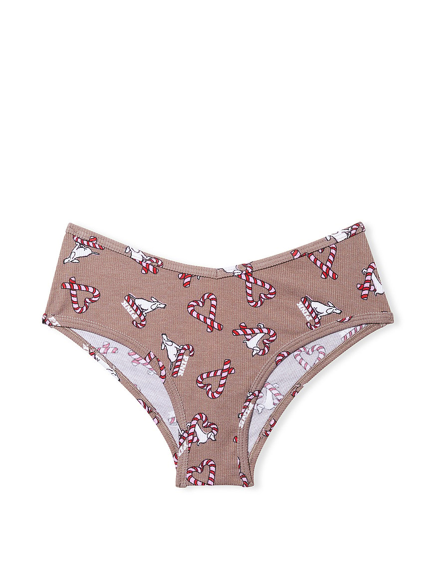 Victoria's Secret PINK University Logo Maroon Cheekster Panty S NWT Sexy