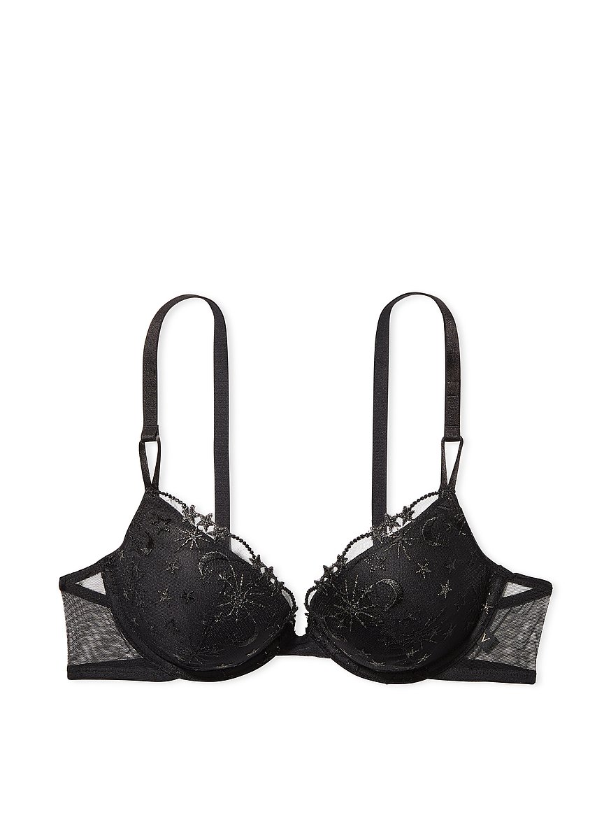 Victoria's Secret, Intimates & Sleepwear, Victorias Secret Size 38c  Leopard Print Black Lace Bra With Padded Cups