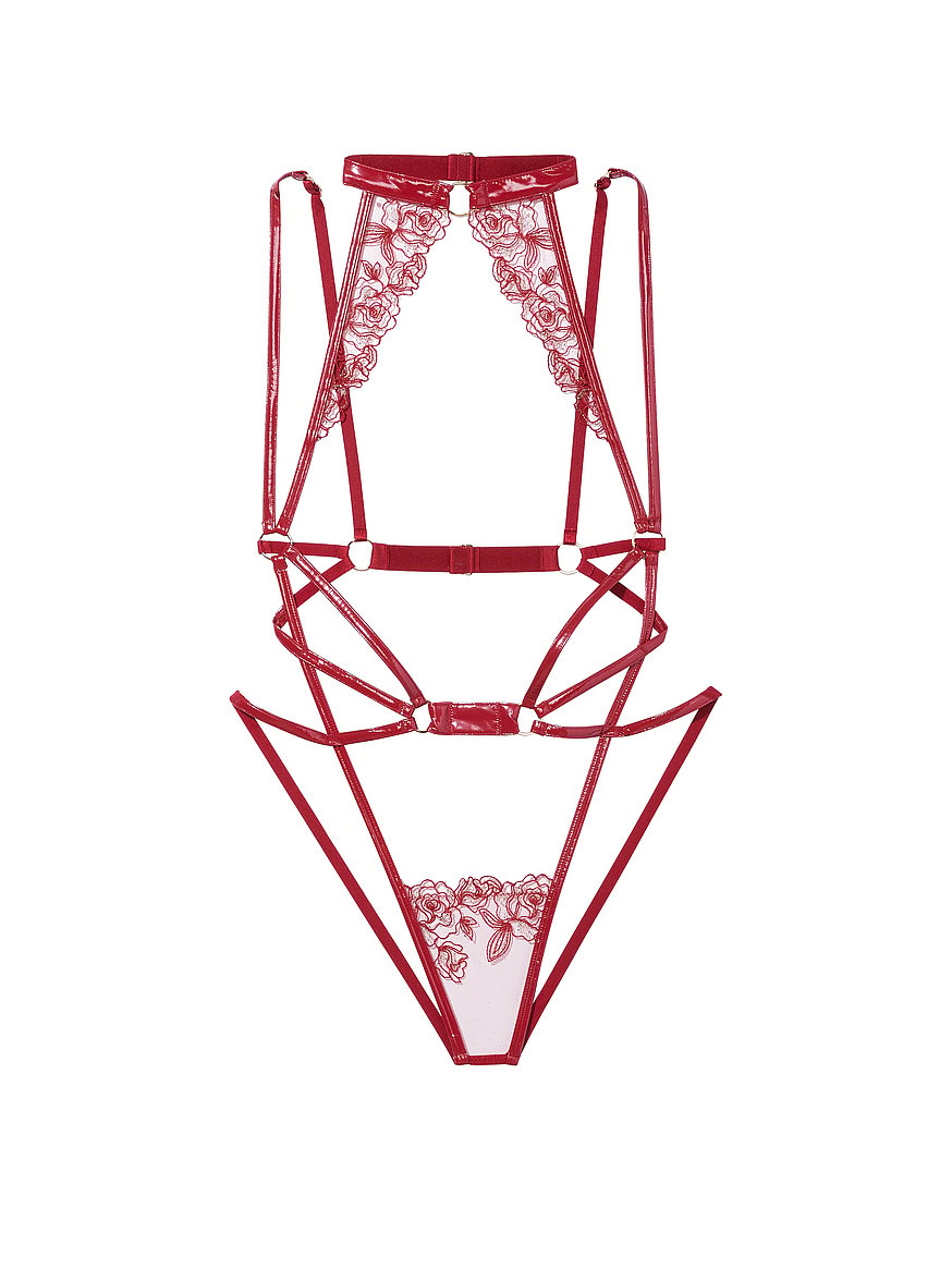 Buy Victoria's Secret PINK Red Pepper Lace Strappy Back Halterneck