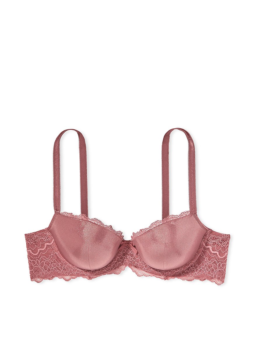 Victoria Secret Bra Size 32DD Pink Padded Underwire Clasp Back