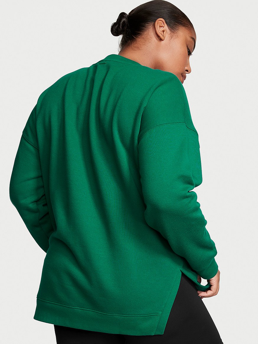 Fleece mock neck online sweatshirt