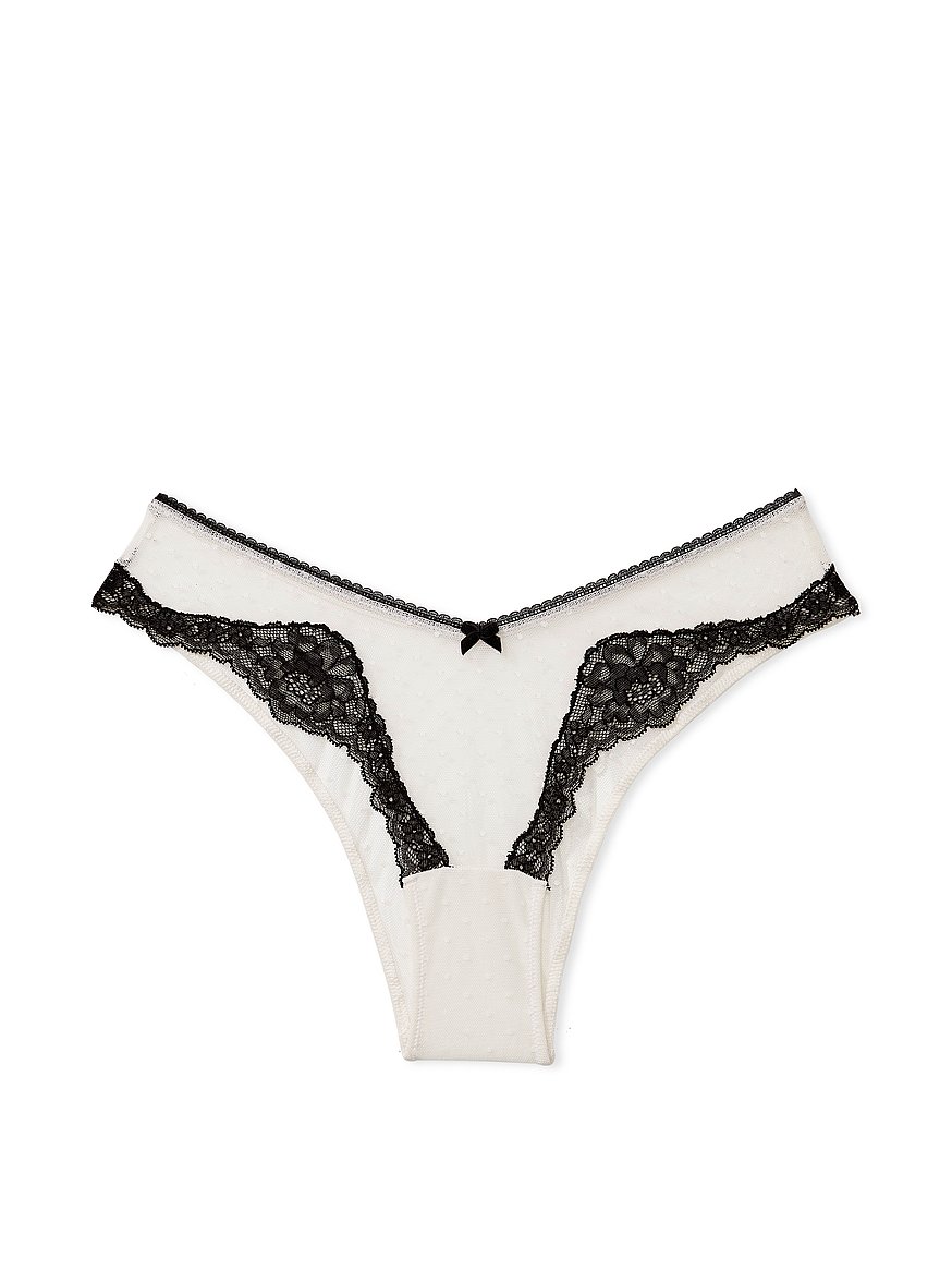 Buy Victoria's Secret Black Lace Trim Knickers from Next Slovakia