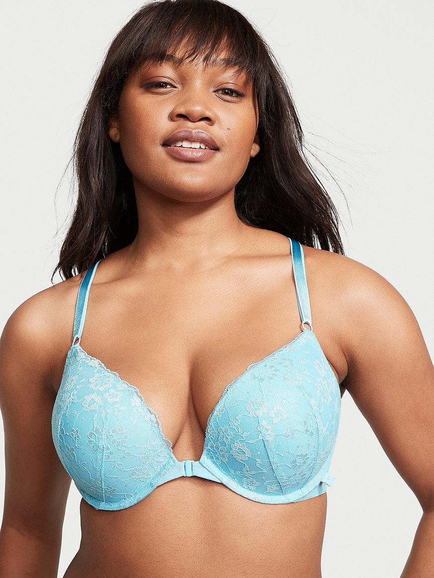 Sexy Tee Posey Lace Front-Close Push-Up Bra