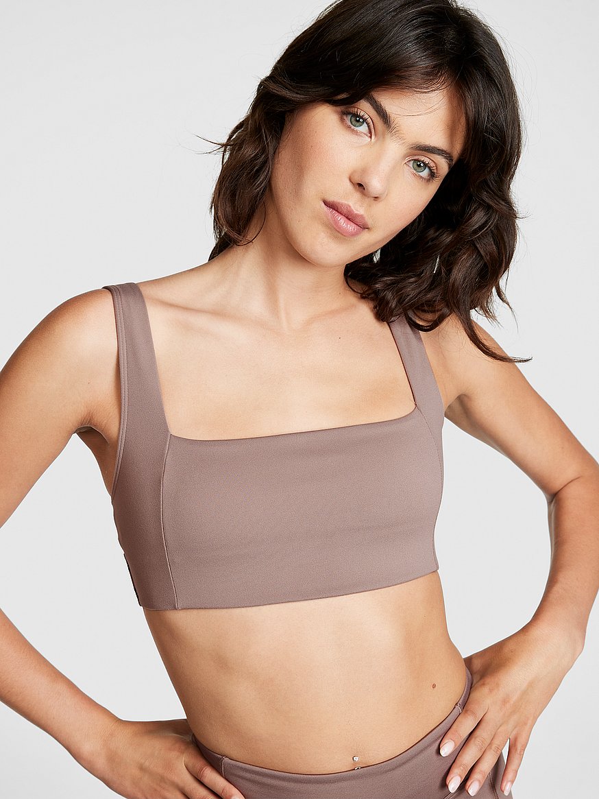Calvin Klein Womens Secret Pink Ribbed Seamless Padded Sports Bra Size XL  NWT