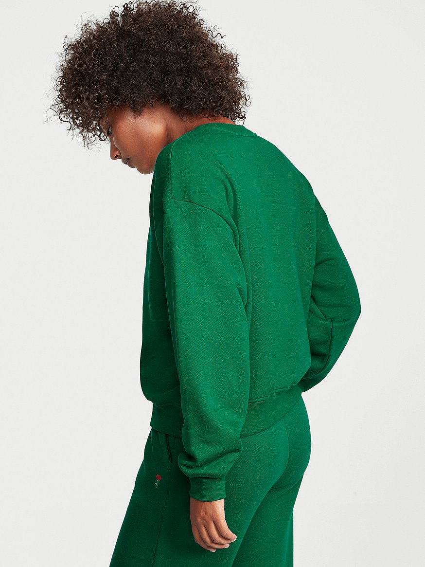 Cotton Fleece Oversized Crewneck